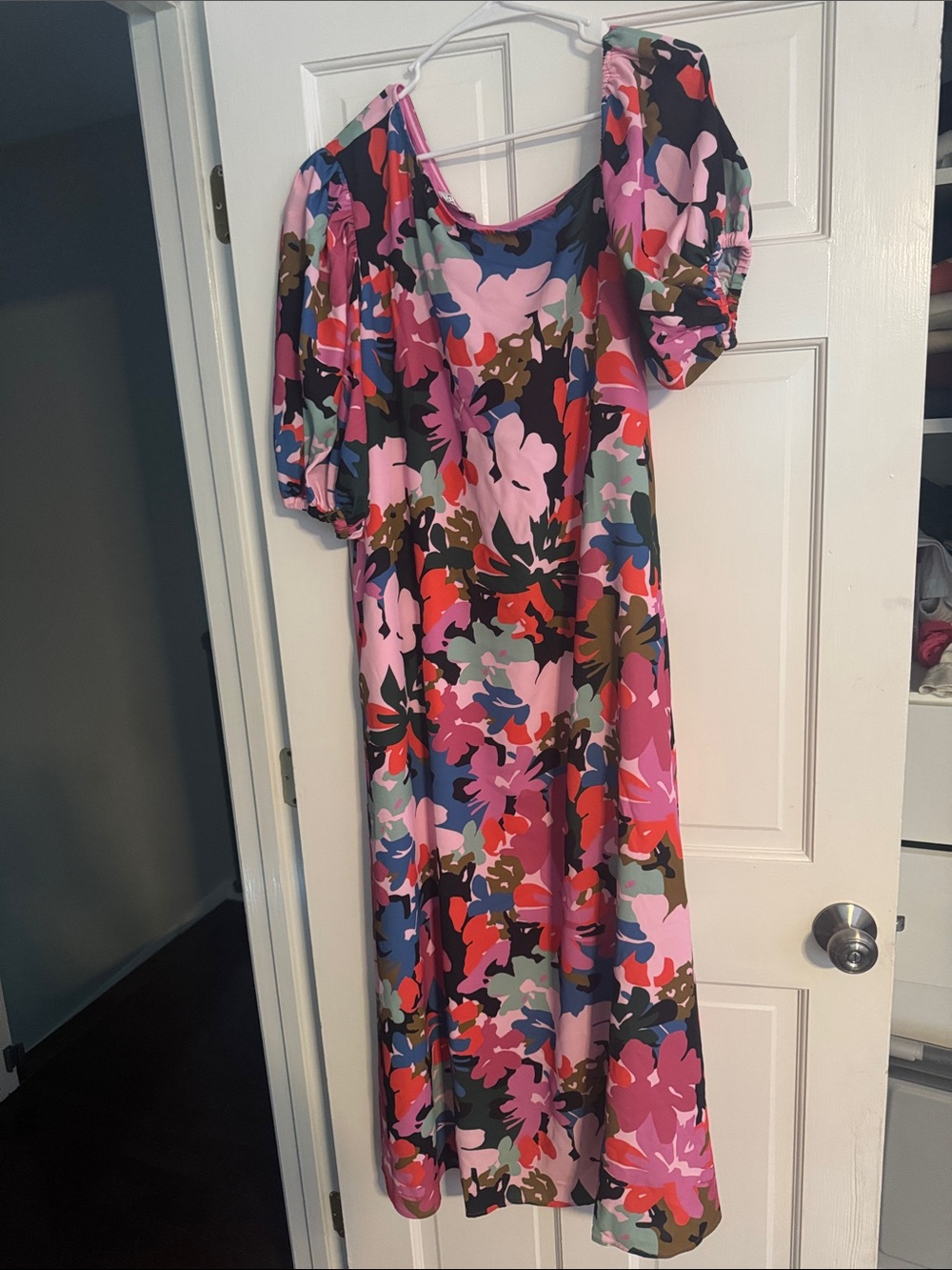 Floral Midi Dress in Pink Multi - Lovett Dress Crosby by Mollie Burch